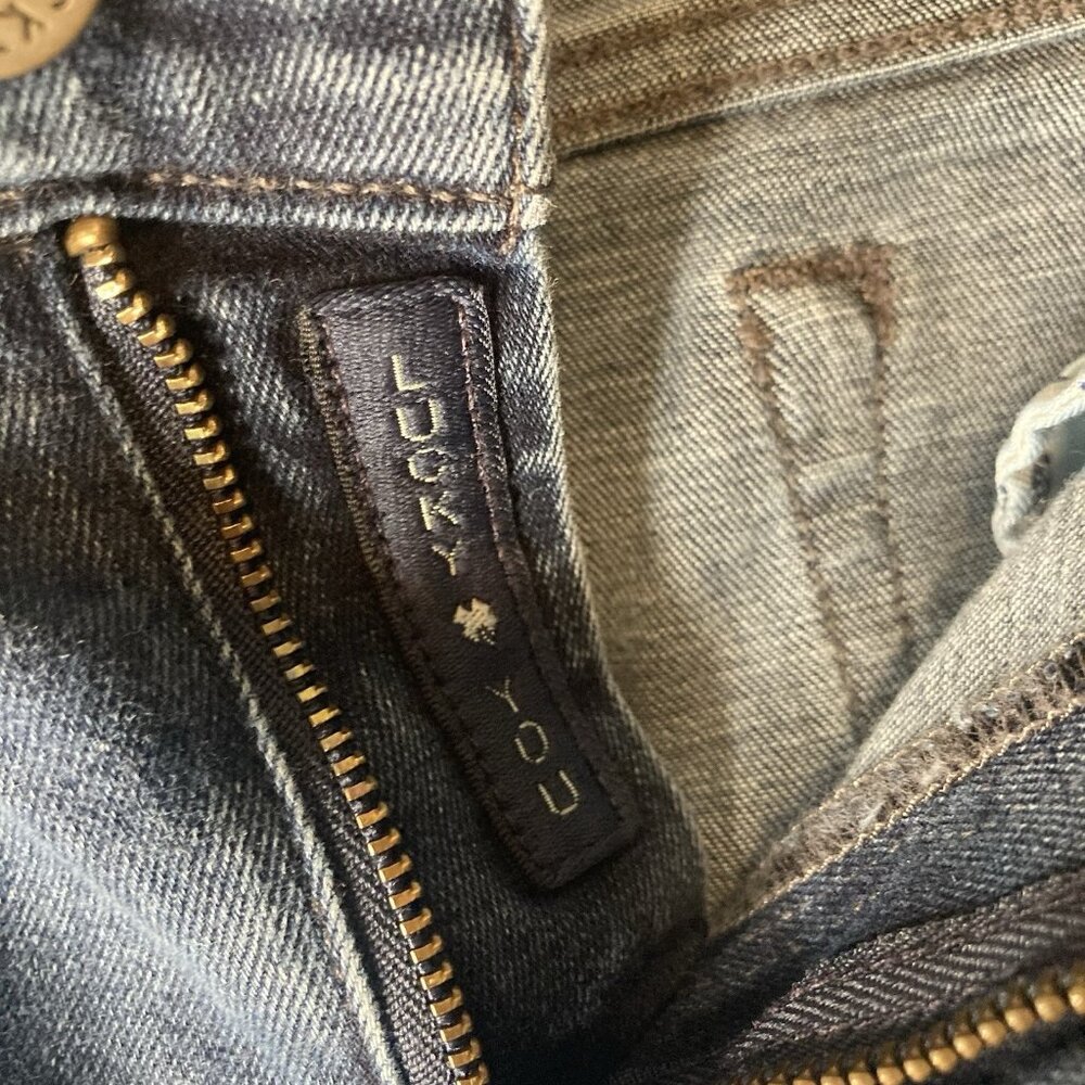 Lucky Brand 10/30A Dark Blue Jeans Mid Rise Straight Sweet-Ankle Denim Stretch - Picture 3 of 11